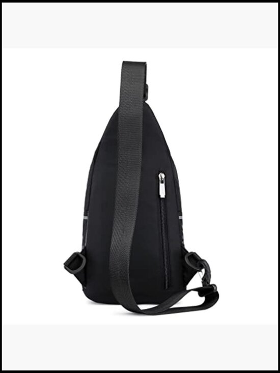 Nylon Crossbody Sling Backpack Water Resistant Travel Daypack Casual